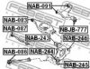 FEBEST NAB-091 Control Arm-/Trailing Arm Bush